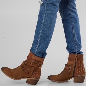 ROAN by BED STU Jag suede leather ankle bootie